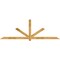 Ekena Millwork Kennewick Rough Sawn Timber Gable Bracket, Western Red Cedar, 108"W x 36"H x 4"D x 4"F, 8/12 Pitch GBW108X36X0404KEN00RWR - alternate 1